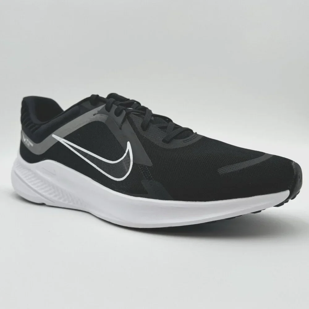 Men’s Nike Quest 5 Running Sneakers DD0104-001 Black White Smoke Grey Size 15